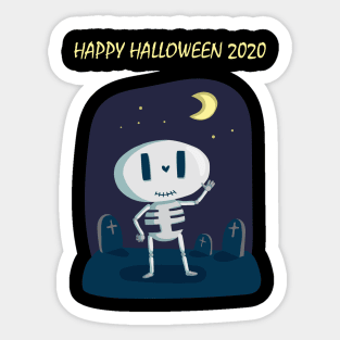 Happy Skeleton - Happy Halloween 2020 Sticker